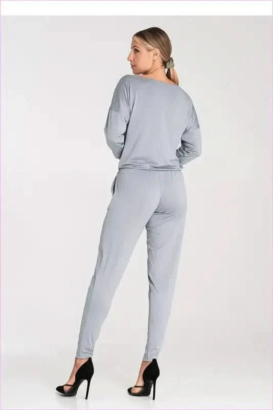 Tapered Leg Jumpsuit Unique Style