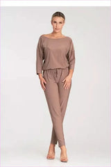 Tapered Leg Jumpsuit Unique Style