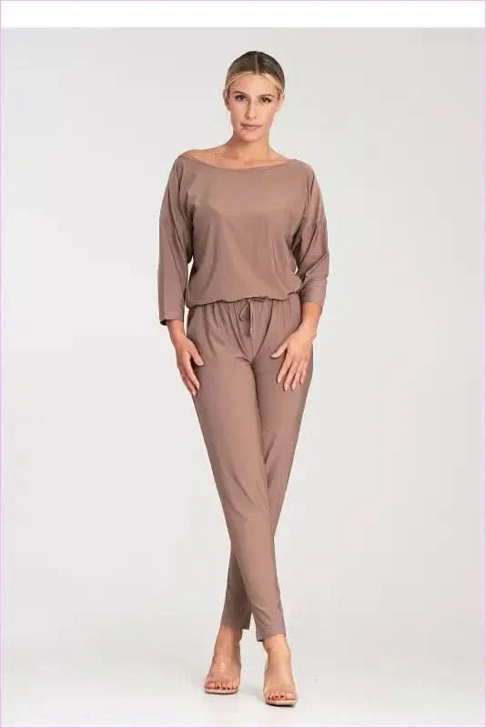 Tapered Leg Jumpsuit Unique Style