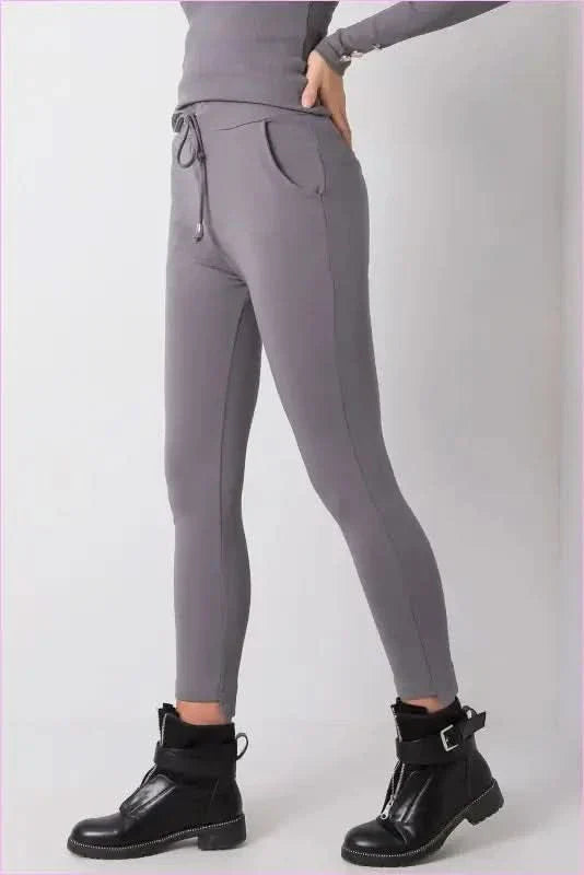 Tapered Leg Tie Waist Sweatpants Fashion Style