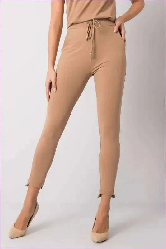 Tapered Leg Tie Waist Sweatpants Fashion Style