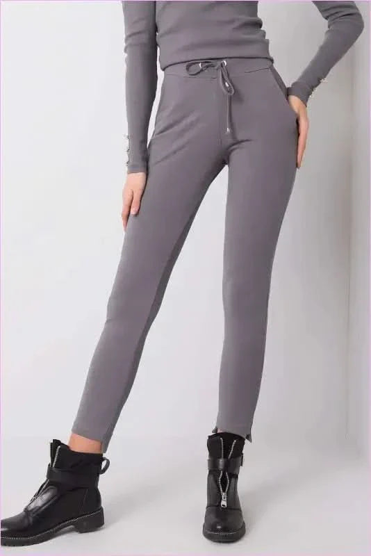 Tapered Leg Tie Waist Sweatpants Fashion Style