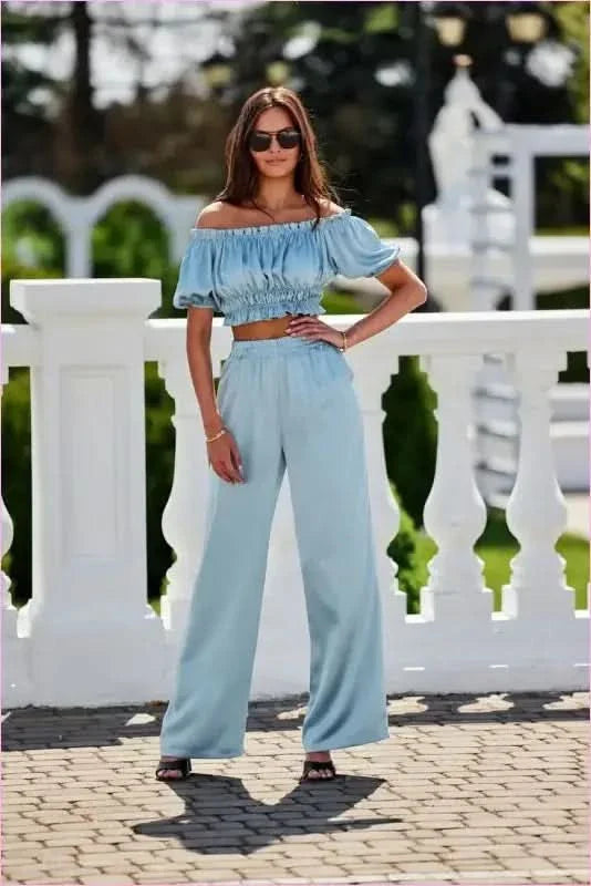 Tarifa Satin Pants Unique Fashion Style