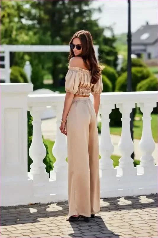 Tarifa Satin Pants Unique Fashion Style