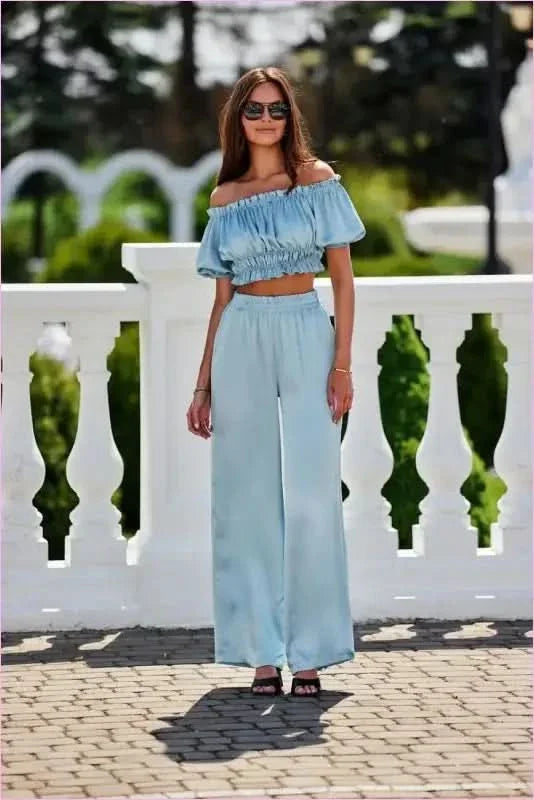 Tarifa Satin Pants Unique Fashion Style