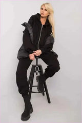 Three Piece Fashion Set Unique Style Lounge Set Vest Sweatshirt and Pants
