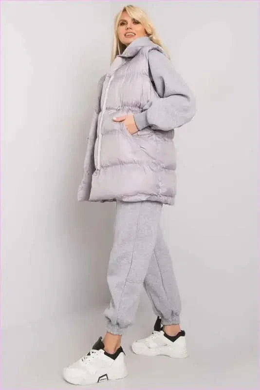 Three Piece Fashion Set Unique Style Lounge Set Vest Sweatshirt and Pants