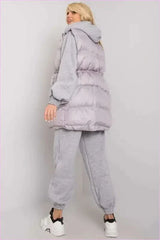 Three Piece Fashion Set Unique Style Lounge Set Vest Sweatshirt and Pants