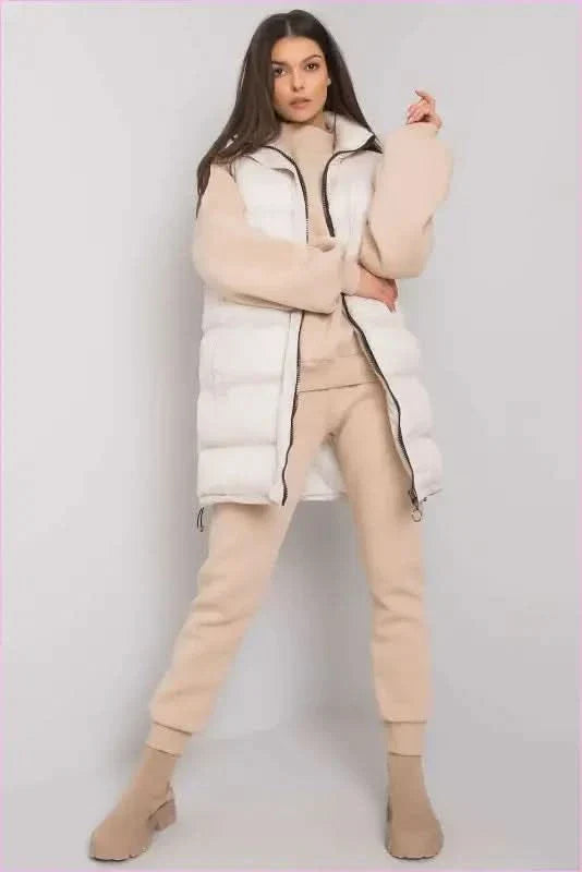 Three Piece Fashion Set Vest Sweatshirt and Pants
