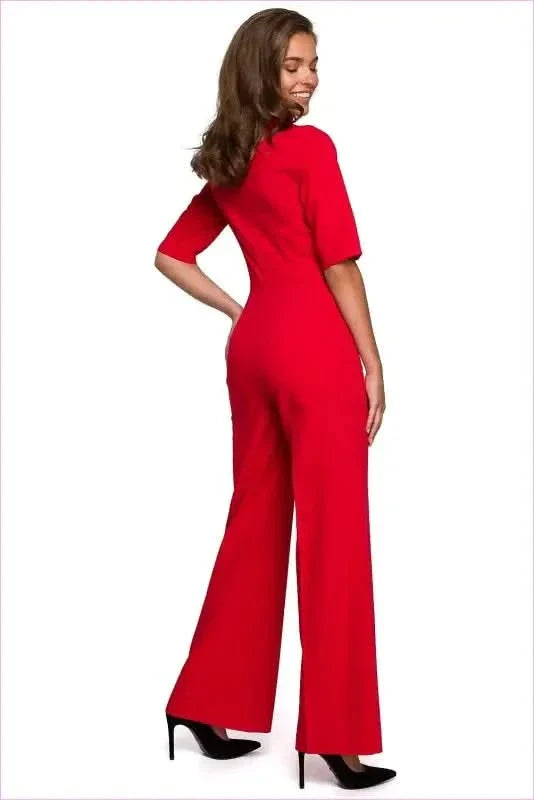 Tie Front Jumpsuit Unique Style Fashion