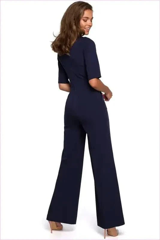 Tie Front Jumpsuit Unique Style Fashion