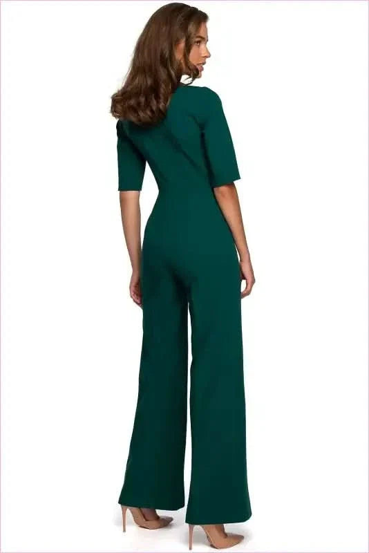Tie Front Jumpsuit Unique Style Fashion