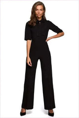 Tie Front Jumpsuit Unique Style Fashion