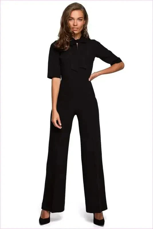 Tie Front Jumpsuit Unique Style Fashion