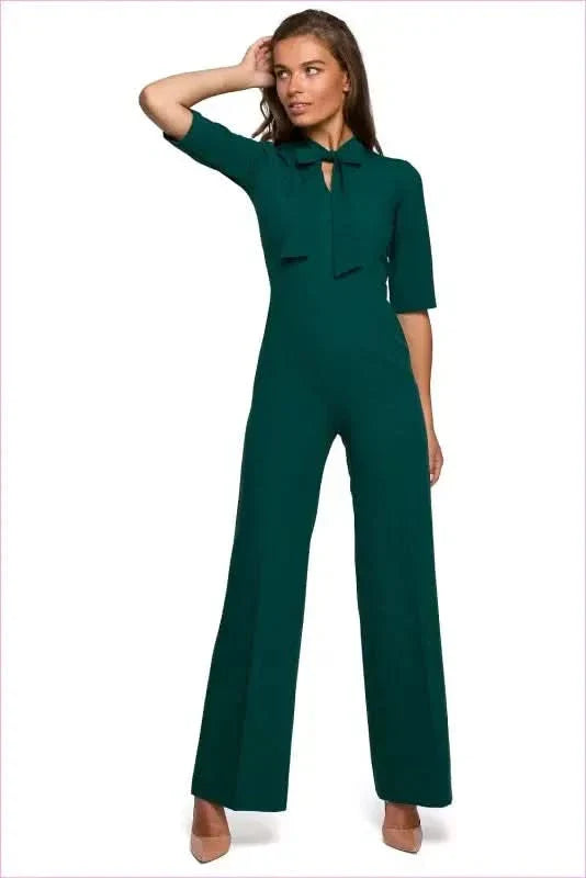 Tie Front Jumpsuit Unique Style Fashion