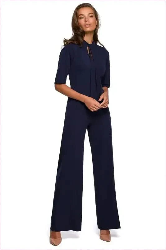 Tie Front Jumpsuit Unique Style Fashion