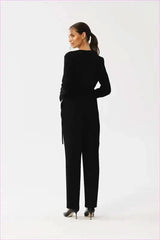 Unique Envelope Neck Jumpsuit Fashion Style