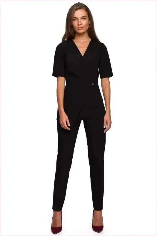 Unique Envelope Neck Jumpsuit Fashion Style
