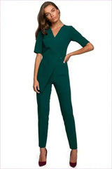 Unique Envelope Neck Jumpsuit Fashion Style
