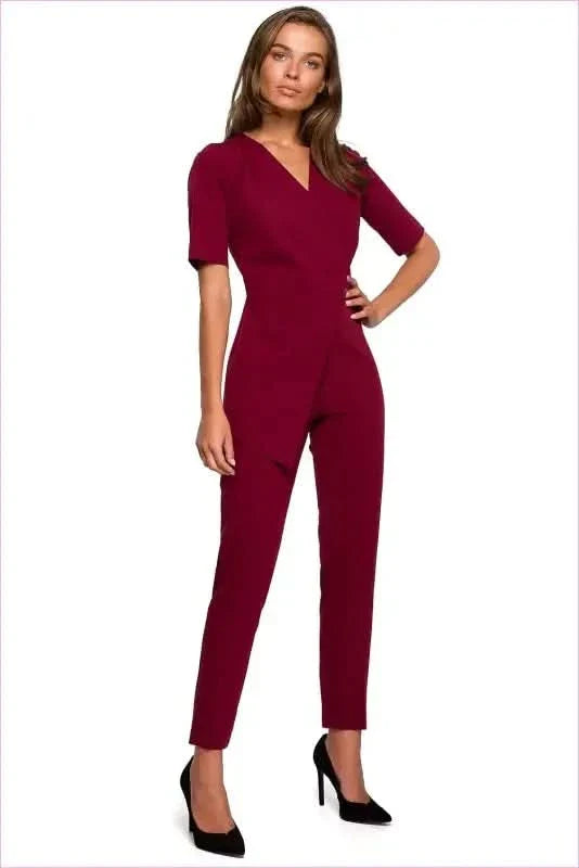 Unique Envelope Neck Jumpsuit Fashion Style
