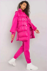 Unique Fashion Vest Sweatshirt and Pants Set