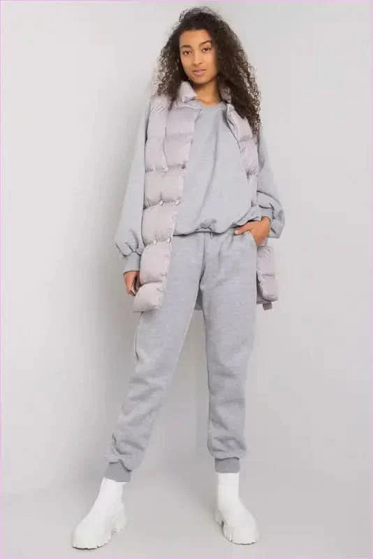 Unique Fashion Vest Sweatshirt and Pants Set