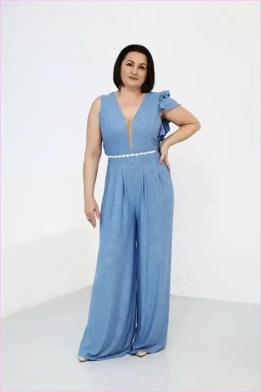 Unique Frill Jumpsuit Stylish Women's Fashion