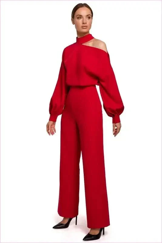 Unique one Shoulder Jumpsuit Fashion Style