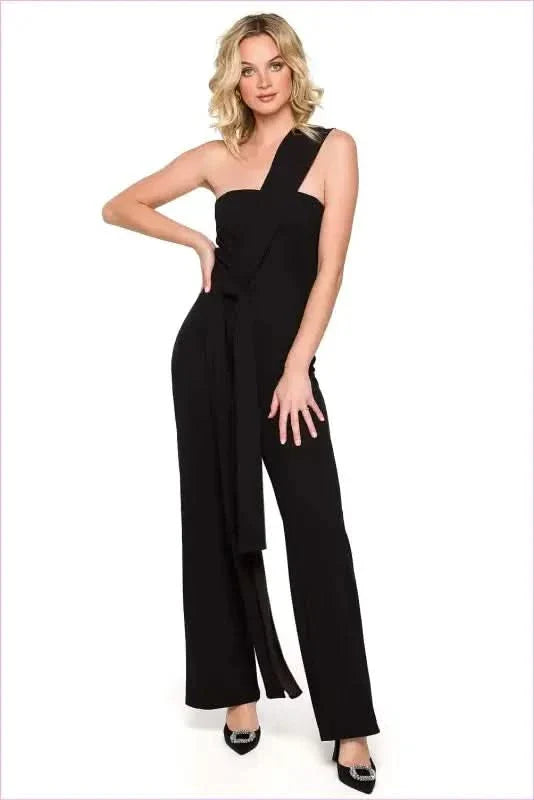 Unique Sash Jumpsuit Fashion Style