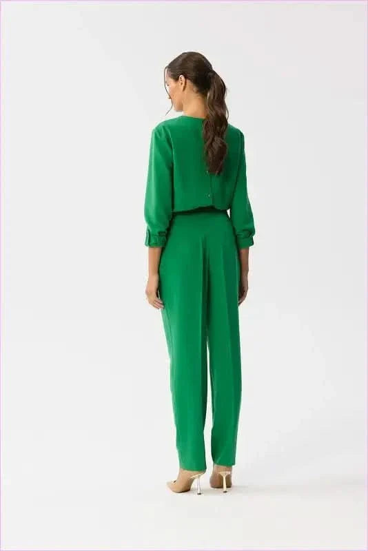 Unique Slit Neck Fashion Jumpsuit