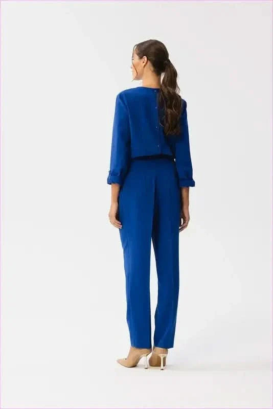 Unique Slit Neck Fashion Jumpsuit