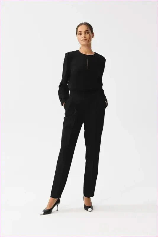 Unique Slit Neck Fashion Jumpsuit