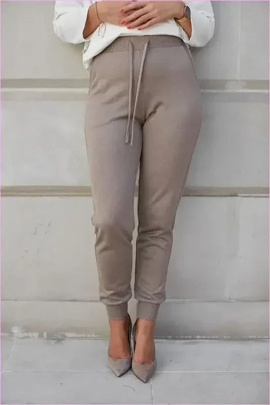 Unique Style Knit Pants for Women's Fashion