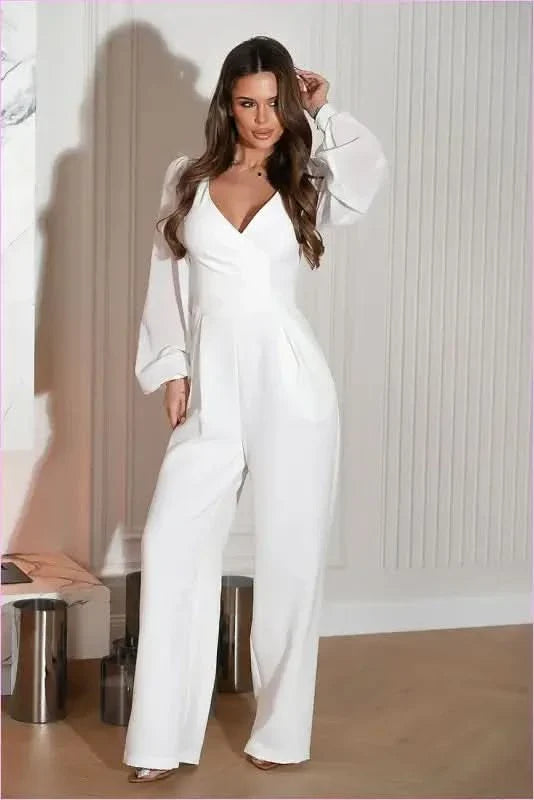 Unique Wide Leg Jumpsuit Fashion Style