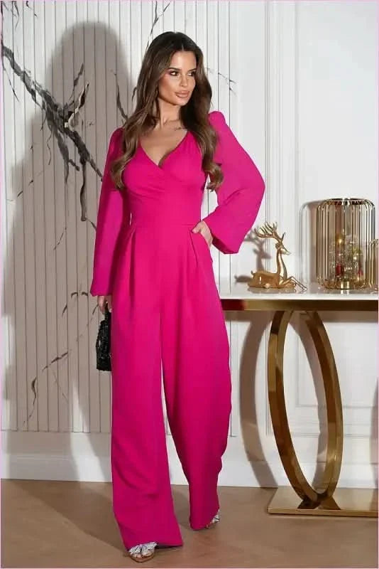 Unique Wide Leg Jumpsuit Fashion Style
