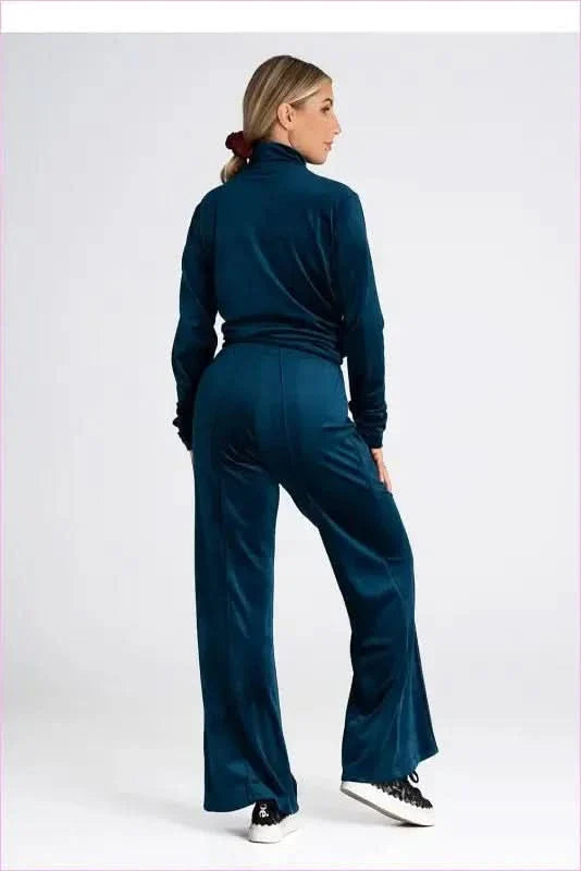 Velour Bell Bottoms Women's Fashion Style