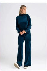 Velour Bell Bottoms Women's Fashion Style
