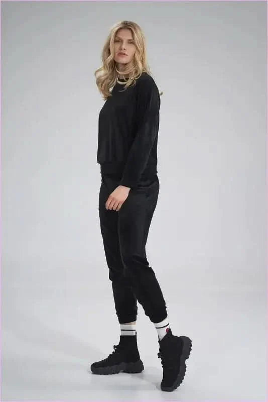 Velour no Pocket Sweatpants Unique Style