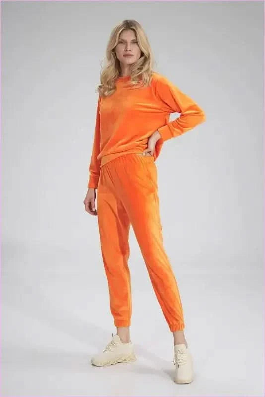 Velour no Pocket Sweatpants Unique Style