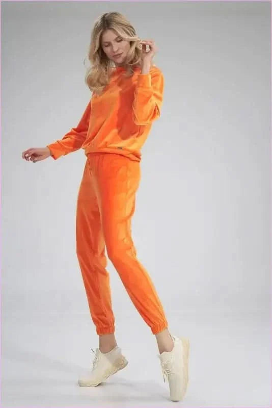 Velour no Pocket Sweatpants Unique Style