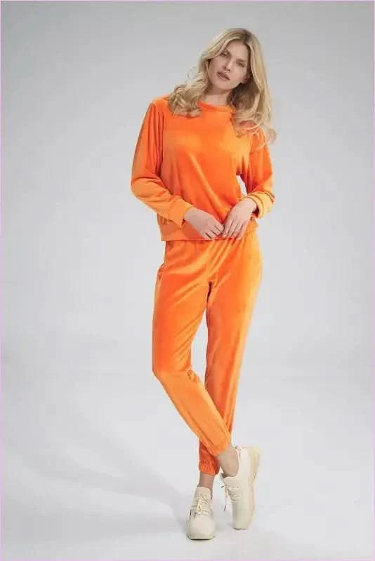 Velour no Pocket Sweatpants Unique Style