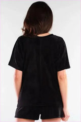 Velour Shorts Comfortable Style Polish Fashion
