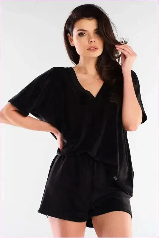 Velour Shorts Comfortable Style Polish Fashion