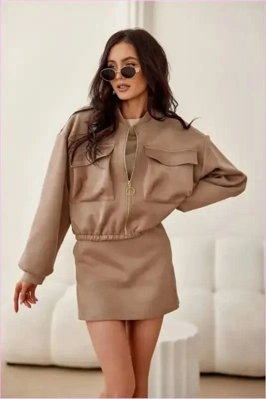 Velour Skort Fashion Unique Style