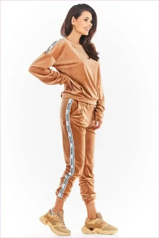 Velour Trousers Unique Style Polish Fashion