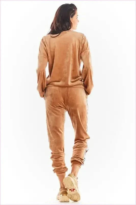 Velour Trousers Unique Style Polish Fashion