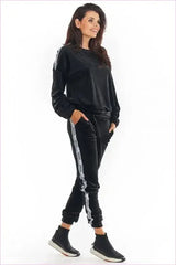 Velour Trousers Unique Style Polish Fashion