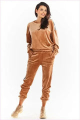 Velour Trousers Unique Style Polish Fashion