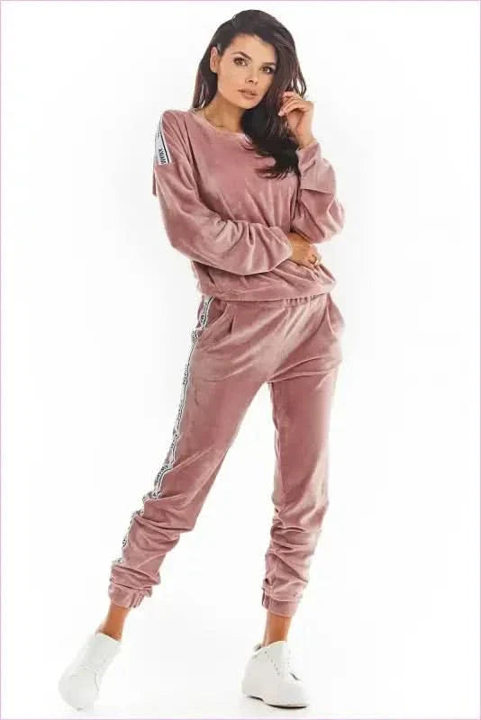 Velour Trousers Unique Style Polish Fashion