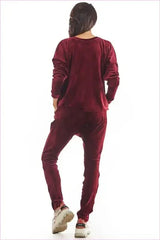 Velour Trousers Unique Style Warm Fashion